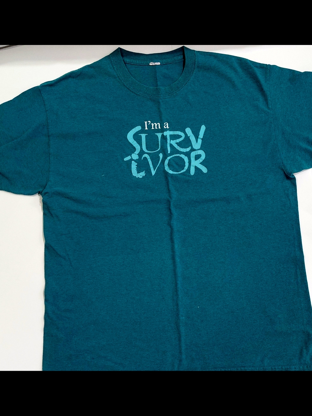 ETSY Used Teal Uterine Cancer Survivor & Those Still Fightung Their Cancer XLG